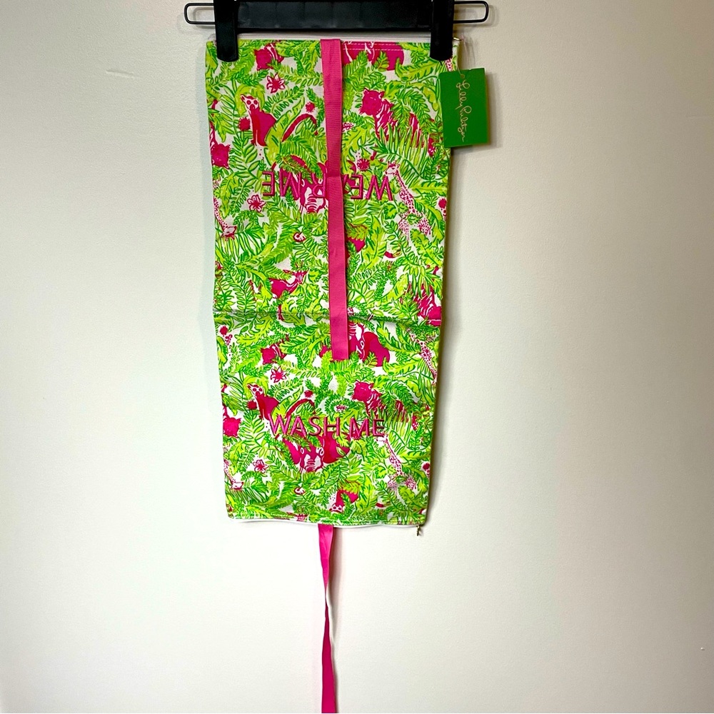 Lily Pulitzer - two sided travel laundry bag - wash me wear me